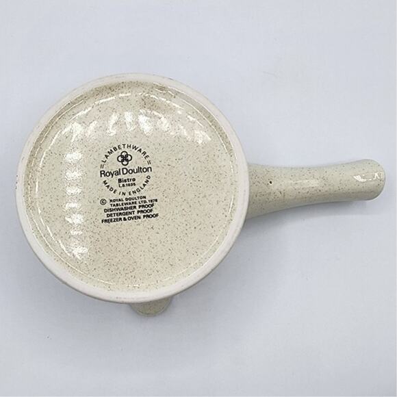 Vintage Royal Doulton Retired Bistro Pattern Ceramic Creamer Pitcher, Gravy Boat - Picture 6 of 11